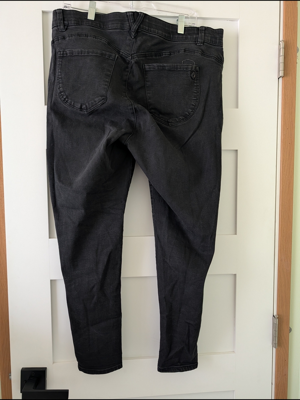 Democracy Ab Solution Black Skinny Jeans Women's 16W Stretch Pull-On Denim